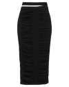 Andreädamo X-ray Viscose Blend Knit Midi Skirt In Black