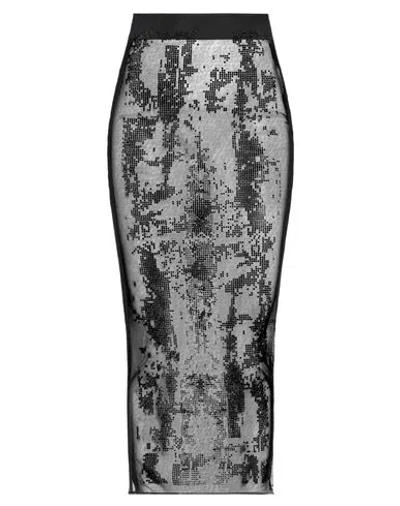 Andreädamo Andreādamo Woman Midi Skirt Black Size Xs Polyester