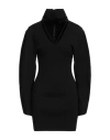 Andreädamo Viscose-blend Knit Mini Dress In Black