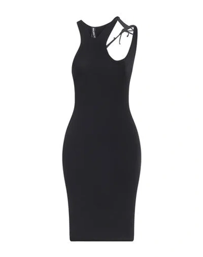 Andreädamo Andreādamo Woman Mini Dress Black Size S/m Polyamide, Elastane