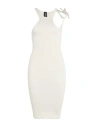 Andreädamo Andreādamo Woman Mini Dress Off White Size L/xl Polyamide, Elastane