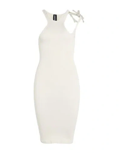 Andreädamo Andreādamo Woman Mini Dress Off White Size L/xl Polyamide, Elastane