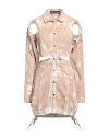 Andreädamo Andreādamo Woman Mini Dress Sand Size M Cotton, Elastane In Beige