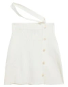 Andreädamo Andreādamo Woman Mini Skirt Ivory Size S Viscose, Polyester, Polyamide, Elastane In White