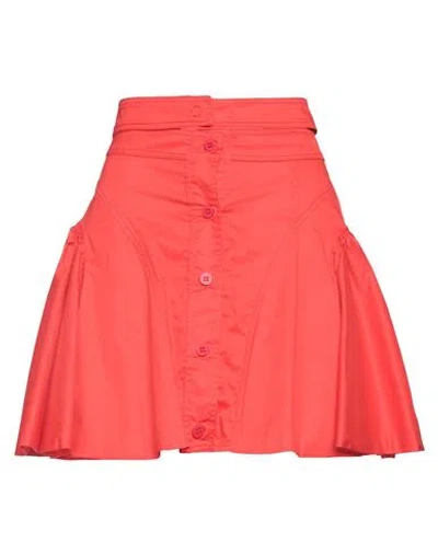 Andreädamo Andreādamo Woman Mini Skirt Red Size M Cotton