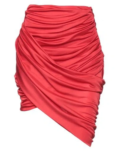 Andreädamo Andreādamo Woman Mini Skirt Red Size S Viscose