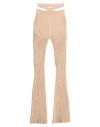 Andreädamo Andreādamo Woman Pants Beige Size M Viscose, Polyester, Polyamide, Elastane In Beige