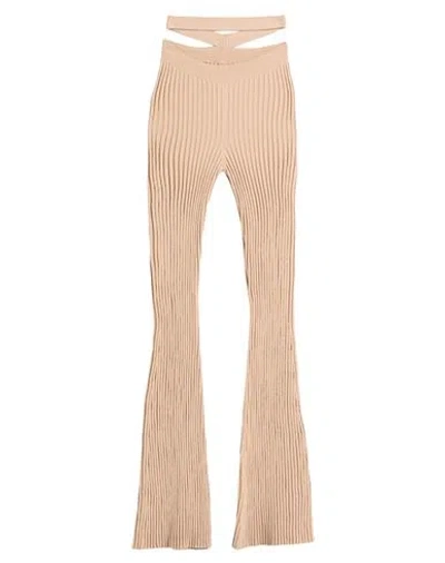 Andreädamo Andreādamo Woman Pants Beige Size M Viscose, Polyester, Polyamide, Elastane