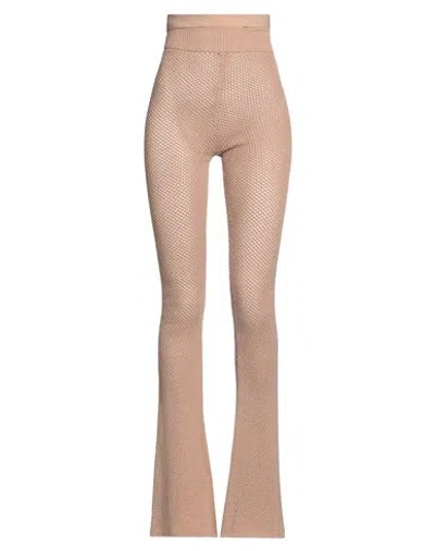 Andreädamo Andreādamo Woman Pants Beige Size Xs Viscose, Polyester, Polyamide, Elastane