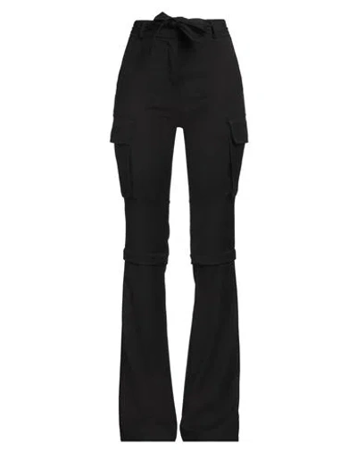Andreädamo Andreādamo Woman Pants Black Size M Polyester, Viscose, Elastane