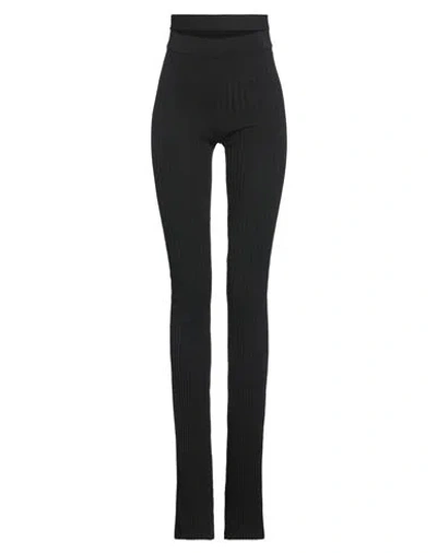 ANDREÄDAMO ANDREĀDAMO WOMAN PANTS BLACK SIZE M VISCOSE, POLYESTER, POLYAMIDE, ELASTANE