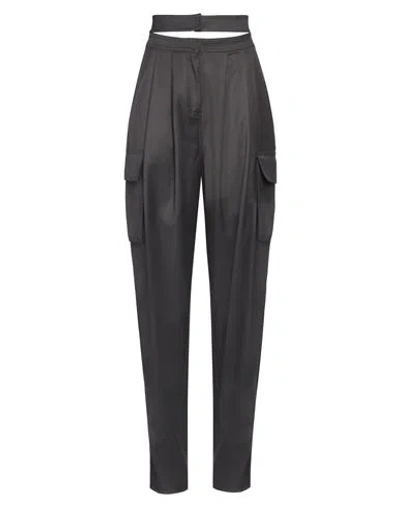 Andreädamo Andreādamo Woman Pants Charcoal Size S Polyester, Viscose, Elastane In Grey