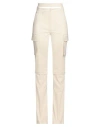 Andreädamo Andreādamo Woman Pants Cream Size M Cotton, Elastane In White