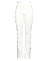Andreädamo Andreādamo Woman Pants Ivory Size M Viscose, Polyester, Polyamide, Elastane In White