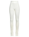 Andreädamo Andreādamo Woman Pants Ivory Size M Viscose, Polyester, Polyamide, Elastane In White