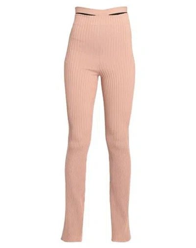 Andreädamo Andreādamo Woman Pants Light Brown Size M Viscose, Polyester, Polyamide, Elastane In Beige