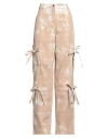 Andreädamo Andreādamo Woman Pants Blush Size S Cotton, Elastane In Beige