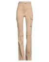 Andreädamo Andreādamo Woman Pants Sand Size Xs Cotton, Elastane In Neutral