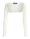 Andreädamo Andreādamo Woman Shrug Ivory Size M Viscose, Polyester, Polyamide, Elastane In White