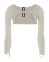 Andreädamo Andreādamo Woman Shrug Taupe Size S/m Polyamide, Elastane In Grey