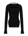 Andreädamo Andreādamo Woman Sweater Black Size L Viscose, Polyamide