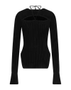 Andreädamo Andreādamo Woman Sweater Black Size M Viscose, Polyamide