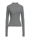 Andreädamo Andreādamo Woman Sweater Grey Size M Viscose, Polyester, Polyamide, Elastane In Gray
