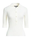 Andreädamo Andreādamo Woman Sweater Ivory Size M Viscose, Polyester, Polyamide, Elastane In White