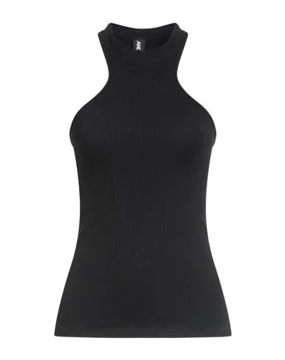 ANDREÄDAMO ANDREĀDAMO WOMAN TANK TOP BLACK SIZE XS POLYAMIDE, ELASTANE