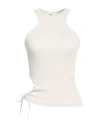 Andreädamo Andreādamo Woman Tank Top Off White Size L/xl Polyamide, Elastane