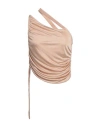 Andreädamo Andreādamo Woman Top Beige Size Xs Viscose
