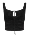 Andreädamo Andreādamo Woman Top Black Size M Viscose, Polyamide In Black