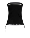 Andreädamo Andreādamo Woman Top Black Size M Viscose, Polyester, Polyamide, Elastane
