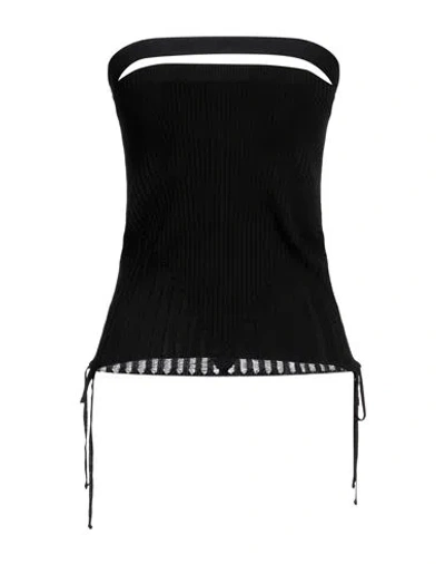 Andreädamo Andreādamo Woman Top Black Size M Viscose, Polyester, Polyamide, Elastane