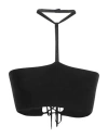 Andreädamo Andreādamo Woman Top Black Size M Viscose, Polyester, Polyamide, Elastane In Black