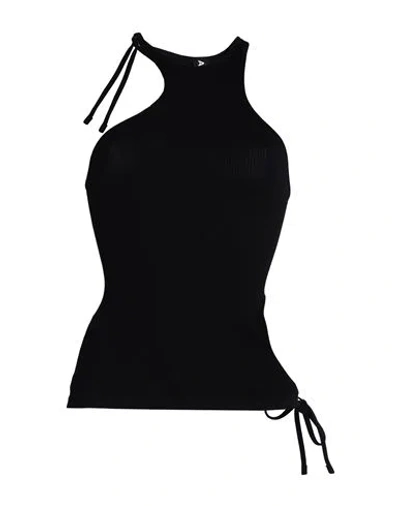 Andreädamo Andreādamo Woman Top Black Size Xxs Polyamide, Elastane
