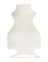 Andreädamo Sculpting Jersey Halter Neck Top In White