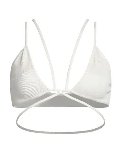 Andreädamo Andreādamo Woman Top Ivory Size S/m Polyamide, Elastane In White