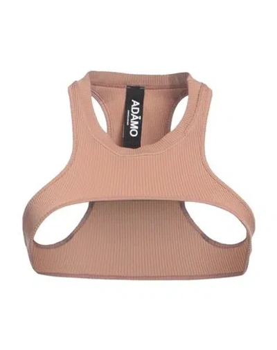 Andreädamo Andreādamo Woman Top Light Brown Size S/m Polyamide, Elastane In Pink