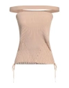 Andreädamo Andreādamo Woman Top Sand Size M Viscose, Polyester, Polyamide, Elastane In Beige