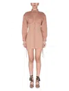 Andreädamo Andreādamo Shirt Dress In Neutral