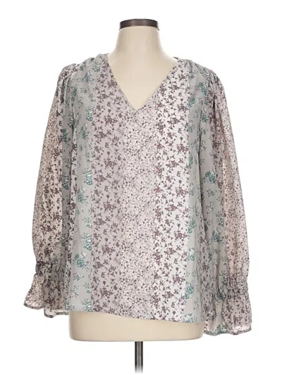 Pre-owned Andree By Unit 3/4 Sleeve Blouse In Blue