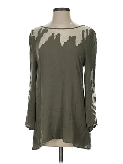 Pre-owned Andree By Unit 3/4 Sleeve Blouse In Gray