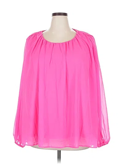 Pre-owned Andree By Unit 3/4 Sleeve Blouse In Pink