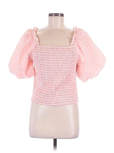 Pre-owned Andree By Unit 3/4 Sleeve Blouse In Pink
