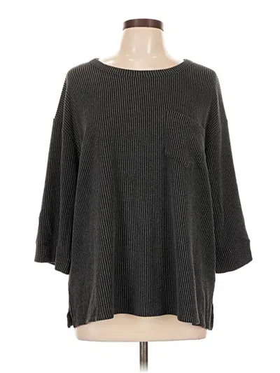 Pre-owned Andree By Unit 3/4 Sleeve T-shirt In Gray