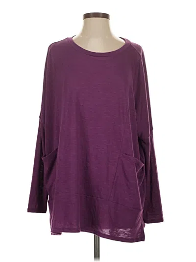 Pre-owned Andree By Unit 3/4 Sleeve T-shirt In Purple