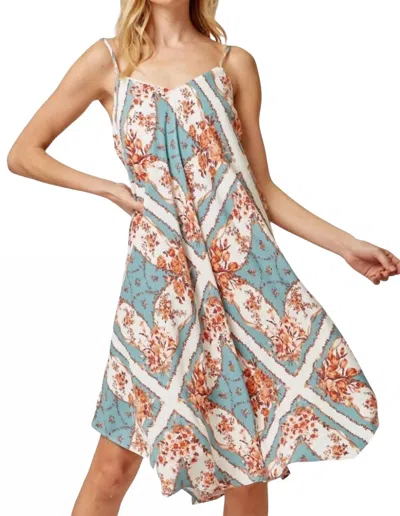 Andree By Unit A Lovely Day Dress In Teal In Blue