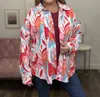 Andree By Unit Abstract Corduroy Shacket In Multi In Multi