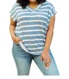 Andree By Unit Ava Top Shirt In Blue In Blue